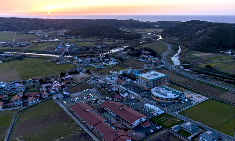 日本海に沈む夕日